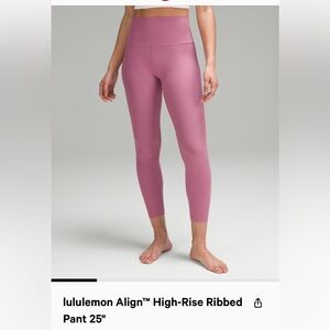 Hot pink lulu leggings! First pic is different color!